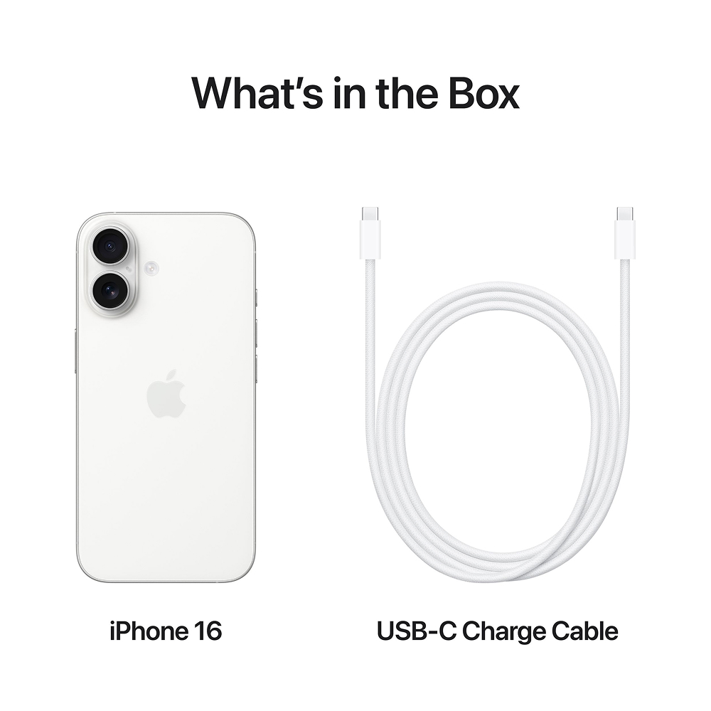 Смартфон Apple iPhone 16 256GB White (MYEF3)