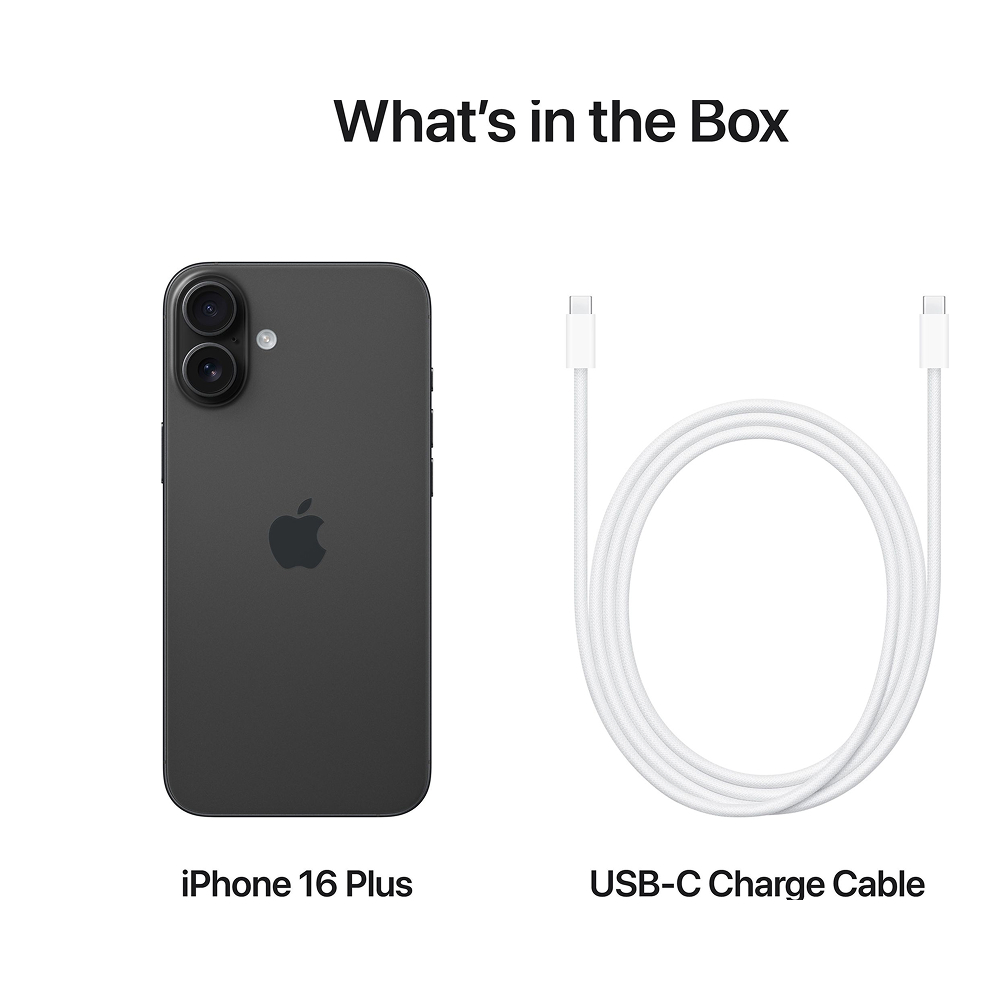 Смартфон Apple iPhone 16 Plus 256GB Black (MXWN3)