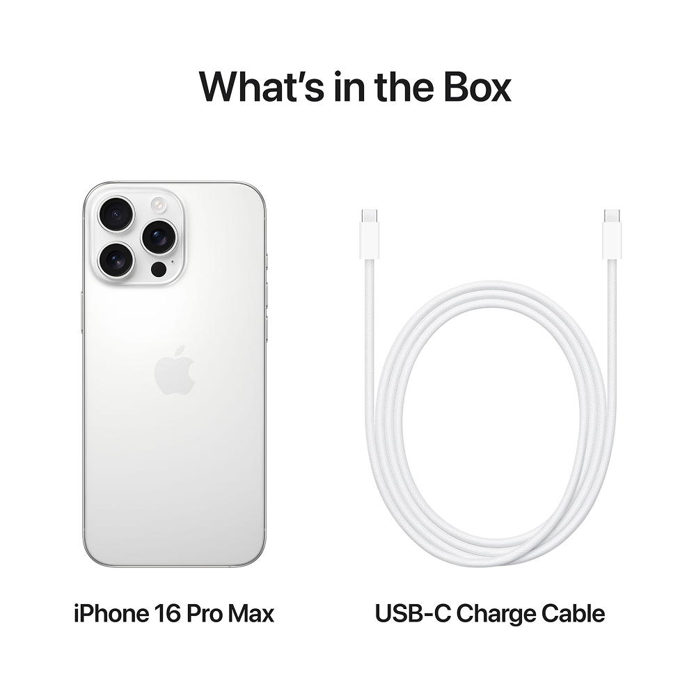 Смартфон Apple iPhone 16 Pro Max 256GB White Titanium (MYWW3)