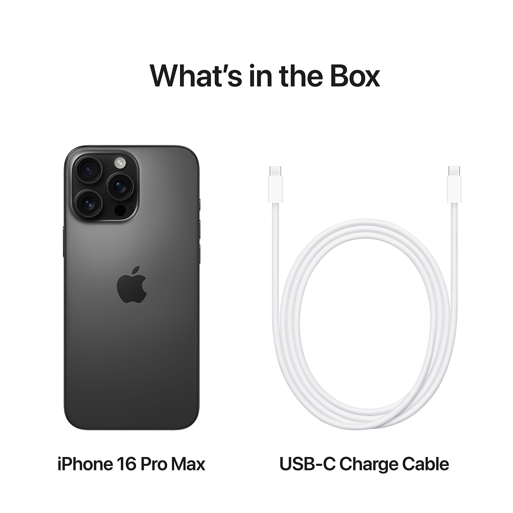 Смартфон Apple iPhone 16 Pro Max 512GB Black Titanium (MYWV3)