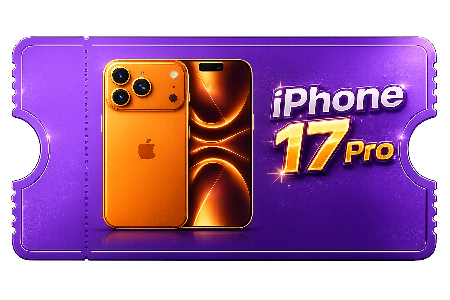 Білет для участі у розіграші Apple iPhone 17 Pro 256 ГБ Cosmic Orange